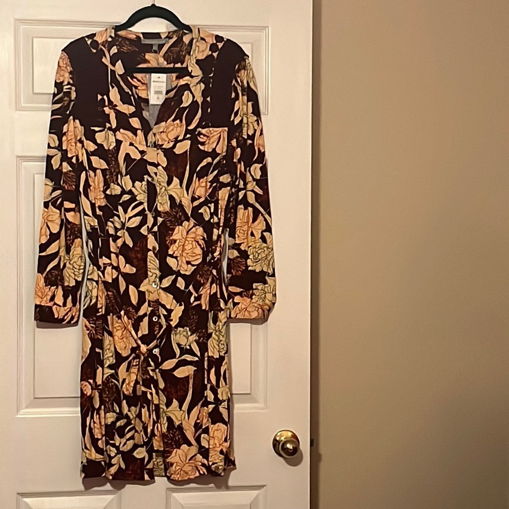 Christine Button-Down Long Sleeve Dress 2X